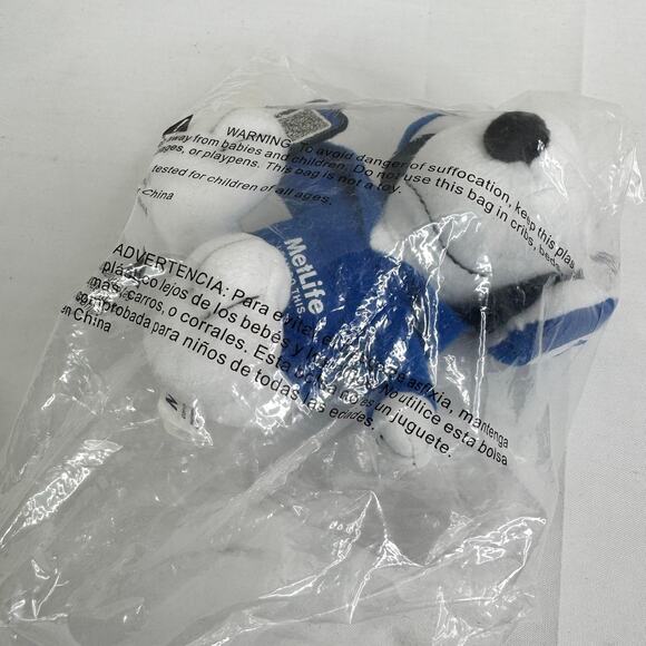 Peanuts Snoopy with blue Hoodie Met‎ Life 6" PLUSH DOLL Toy - Picture 2 of 5